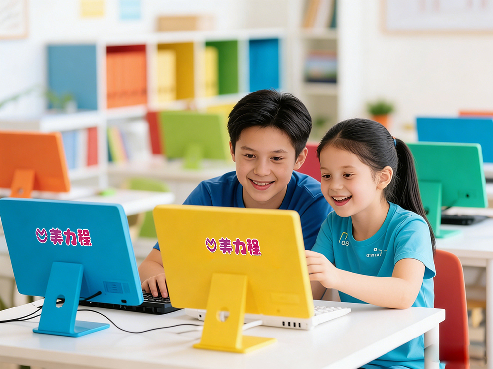 美力程少儿编程课堂 - 孩子们快乐学习编程